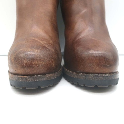Brunello Cucinelli Platform Chelsea Boots Brown Leather Size 40 - Picture 5 of 12