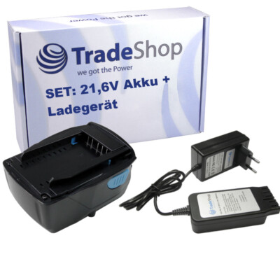 2in1 Set: Li-Ion Akku 21,6V 3000mAh + Ladegerät für Hilti AG 125-A22 HDE 500-A22