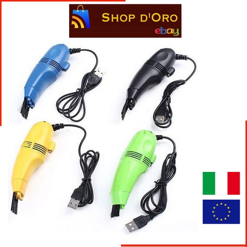 ASPIRAPOLVERE USB MINI VACUUM ASPIRA BRICIOLE CENERE PER TASTIERA PC  NOTEBOOK | eBay