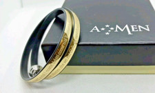 BRACCIALE AMEN DONNA ORO E GOMMA PREGHIERA PADRE NOSTRO IN ITALIANO,LARGE 39 Cm