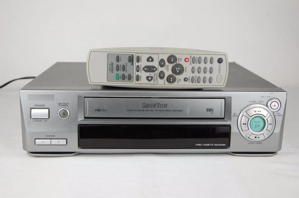 Videorecorder *1-Jahr Garantie* VHS Videorekorder VCR mit original Fernbed. - Bild 2 von 4