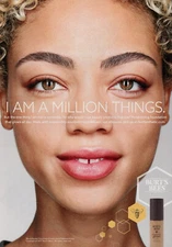 BURT'S BEES magazine AD #05 RARE 2017 PRETTY FACE