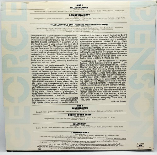 George BENSON BLUE BENSON VG VINYL Tested. Great Condition - Picture 2 of 8