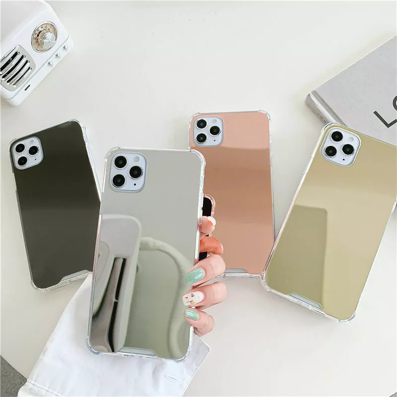 Mirror Phone Case For iPhone 15 14 13 12 Pro Max 11 XS XR 8 7 Plus PC Hard Cover