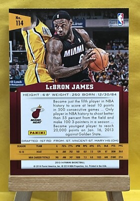 Lebron James 2013-14 Panini Basketball #114 Cavaliers Heat Lakers
