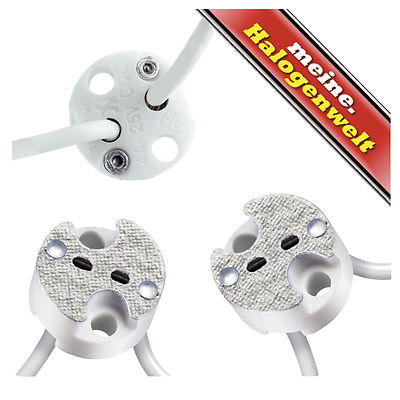 5x Fassung MR16 GU4 G4 GU5.3 MR11 Sockel Niedervolt 12V Halogen-Leuchtmittel LED