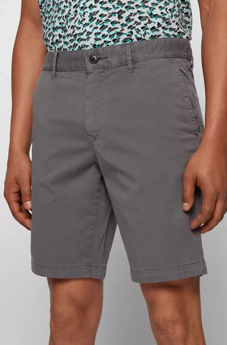 Hugo Boss BOSS Men s Slim Fit Shorts Dark gray 54