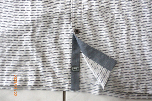 Tommy Bahama Men Button-Up Shirt Gray Check Short Slv 100% Silk Sz L Pocket E932 - Picture 9 of 9
