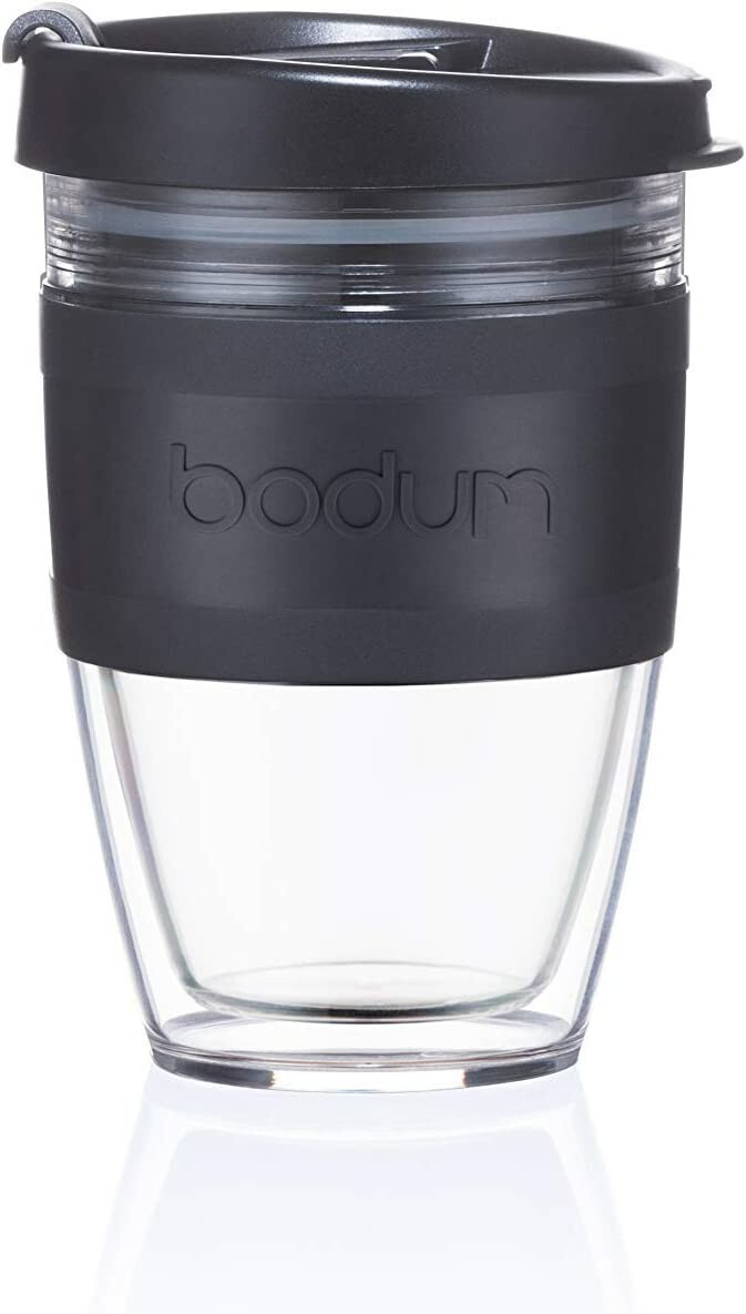 BODUM 11889-01S JOYCUP Travel Mug, Double Wall, l, Black