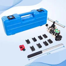 Pro Turret Brake Line Flaring Tool Kit, 45° Single, Double, Bubble Flares