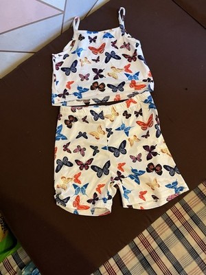 Mädchen Schmetterling Shorts und Top Set Größe 6