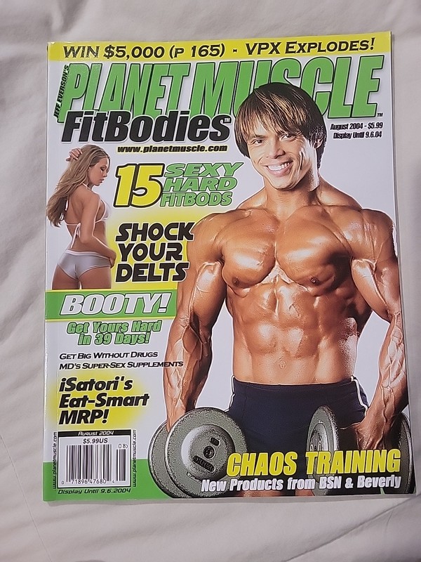 PLANET MUSCLE Magazine August 2004 Bodybuilding Fitness Training