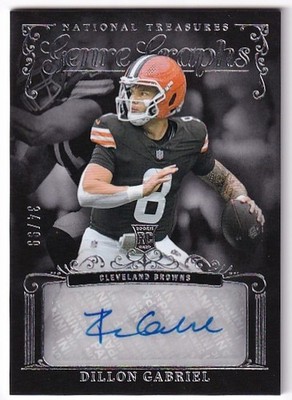 2025 National Treasures DILLON GABRIEL Rookie ''Genre Graphs'' Auto /99 - Browns