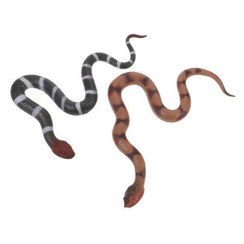 8 Modèles Serpent Cobra En Caoutchouc - Farce Animale Halloween Poisson D'Avril Jardin
