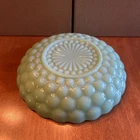 Vtg MCM Anchor Hocking Fire-King Jadeite Green Glass Bubble 8.5" Serving Bowl