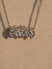Vintage 2013 Batman Symbol Rhinestone Pendant Necklace DC Licensed COSPLAY
