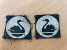 2 x WW2 British Army 51st Independent Brigade Printed Formation Patches. Badge.