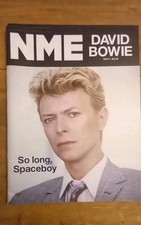 DAVID BOWIE NME MAGAZINE JANUARY 15 2016  - DAVID BOWIE tribute cover 