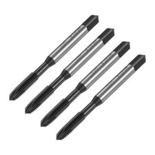 uxcell 4pcs Metric Spiral Point Thread Taps, M5 x 0.8 H2 x 0.8, Black