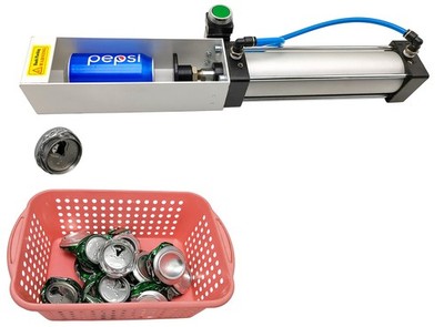 Pneumatic Can Crusher Heavy Duty Countertop Button Valve