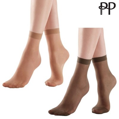 Pretty Polly Knöchel Höhe Damen 15 Denier Komfort Top Schier Socken (3 Packung)
