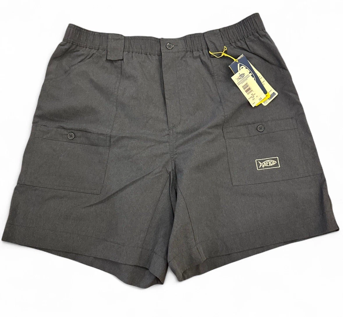 Men's AFTCO Original Fishing Shorts Long M01L Blue 42x7 New With Tags