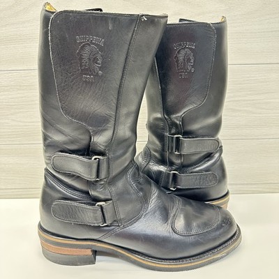 Chippewa 27862 Black Rally Motorcycle Boots Sz 12EE Men s