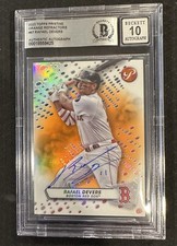 Rafael Devers Signed 2023 Topps Pristine Orange /25 BGS Authentic 10 Auto #67