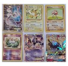 Pokémon Trading Card - Karten Sammlung Mewtu, Raichu, Xerneas, Nockchan , Mew