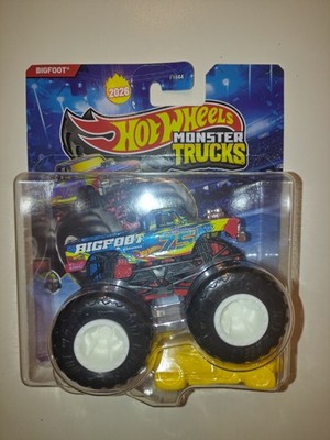 Hot-Wheels Monster-Trucks ''Bigfoot 75'' JHY53 Blau-Metallic 1:64 Neu in OVP 2026