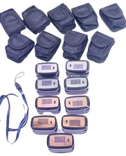 Lot 9 AccuMed Fingertip Pulse Oximeter Blood Oxygen Saturation Monitor CMS5OD1