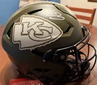 PATRICK MAHOMES FS STS Autographed SPEEDFLEX HELMET!  CHIEFS!!! - BAS COA