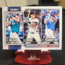 2026 Topps Series 1 RBI Leaders Raleigh / Judge / Pasquantino #211