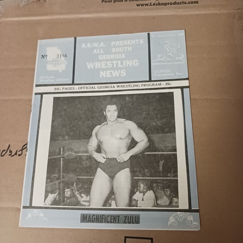 RARE ASWA ALL SOUTH GEORGIA MAGAZINE PROGRAM NWA/WWE/WWF/MID SOUTH/AWA/WCCW/UFC