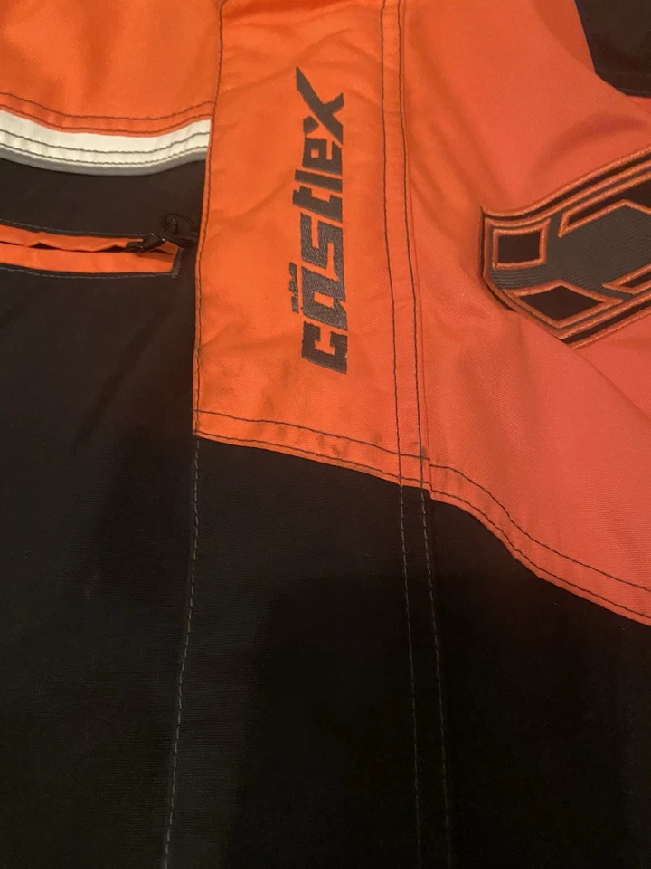 CastleX Phase Adulto M Chaqueta Moto de Nieve Naranja y Negro Impermeable Transpirable Foto 3 de 4