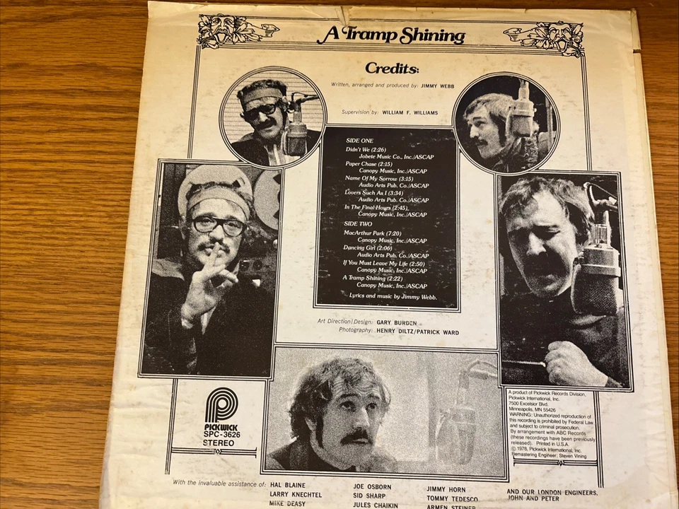 Richard Harris - "A Tramp Shining" - LP - Image 2 of 4