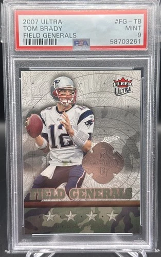 2007 Ultra Tom Brady Field Generals PSA 9 Mint New England Patriots