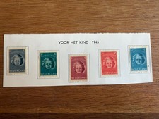 Complete Set Netherlands 🇳🇱 Children Charity  1945 Mint Hinged 