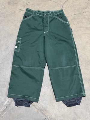 Vtg Grind Inc Pant Size 34 Green Mens Y2K Wide Leg Skate Grunge Streetwear USA