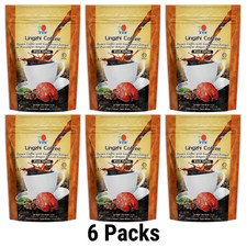 6 Packs DXN Lingzhi Black Coffee Ganoderma Reishi Instant Sachets No Sugar