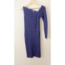 M Missoni One Sleeve Bodycon Wool Blend Dress Size US 4