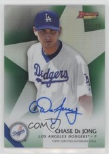 2015 Bowman's Best of Green Refractor 75/99 Chase De Jong #B15-CD Auto 0wq