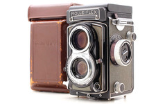  N MINT Case Rollei Rolleiflex 3.5T TLR Film Camera Tessar 75mm F3.5 Lens JAPAN