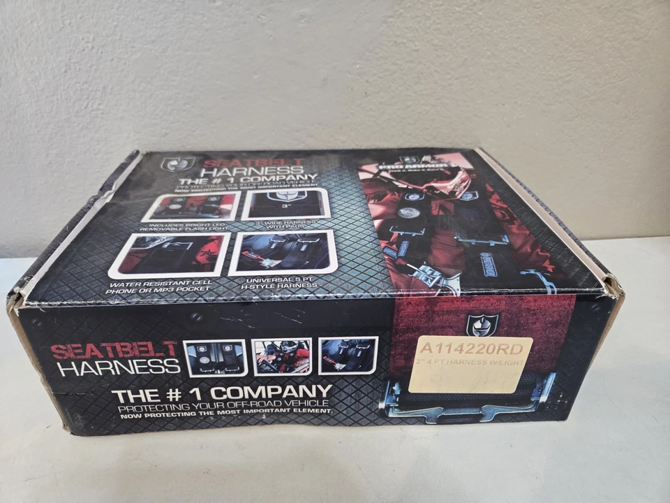 Pro Armor Seatbelt Harness 2" 4 PT Harness W/Light New NIB = 1 Harness - Image 2 of 4