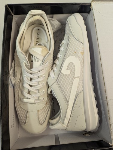 Cruyff Hombre Zapatillas Ciclón Hex Nuevo En Blanco Reino Unido 8 Con Defectos En Caja - Imagen 4 de 11
