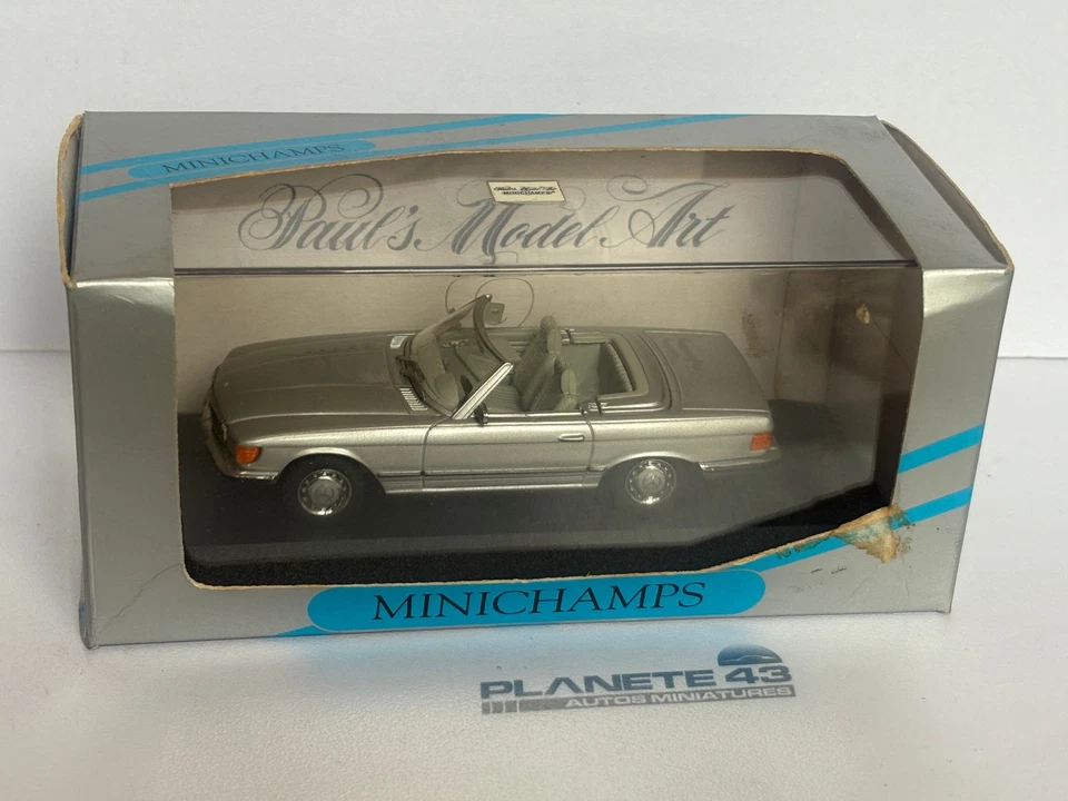 MINICHAMPS MERCEDES BENZ 280 SL CABRIOLET SILVER 1/43 - Photo 3/3