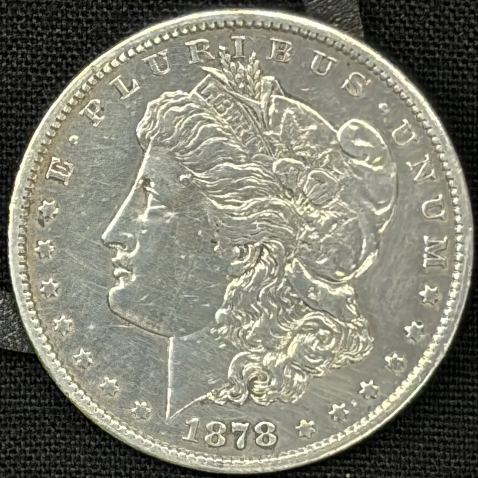 1878-CC Morgan Silver Dollar Carson City Mint $1.  187-10 - Image 4 of 4