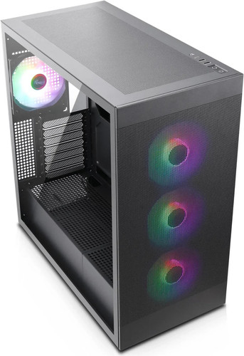 Rosewill Helium Flow Black Mid Tower Computer Gaming Case, TG & Mesh Panel, ATX - Picture 12 of 14