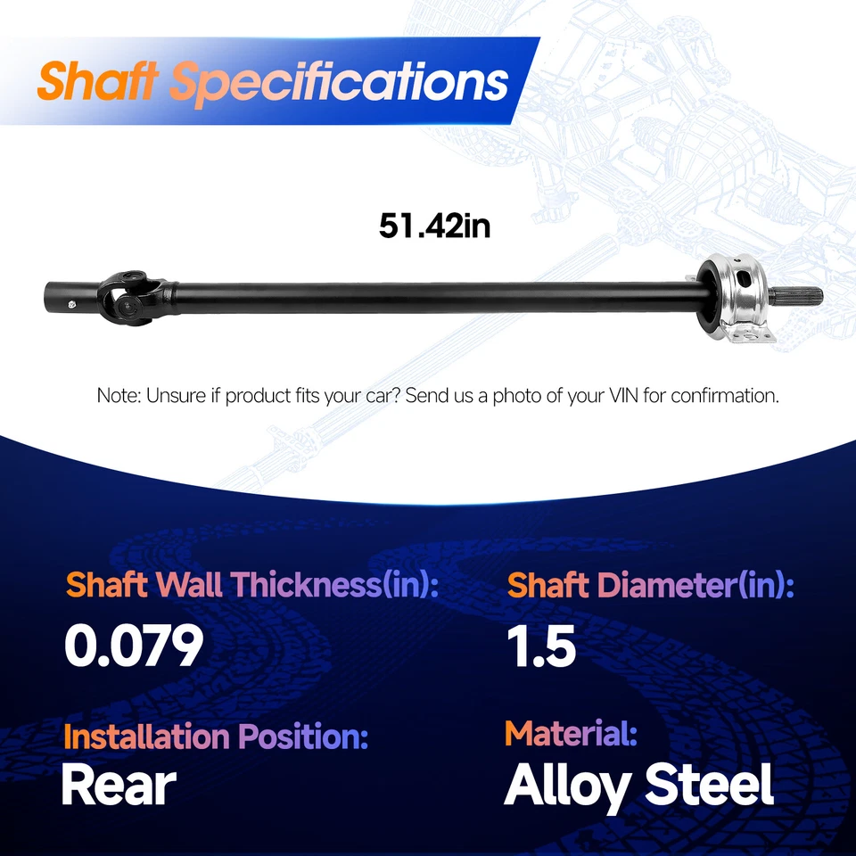 Rear Drive Prop Shaft For 2014-2021 Polaris RZR XP & XP4 1000 1333424 1333272 Foto 4 de 4