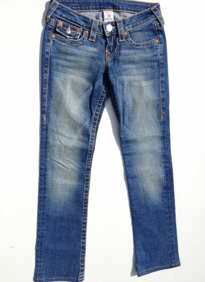 True Religion 'BILLY' Blue Jeans Size W26 L31 AU8 XS - Image 2 of 4